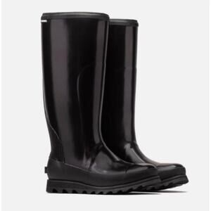 Women's Black Rain Boots